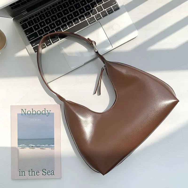 Leather Shoulder Bag - Satin & Sox