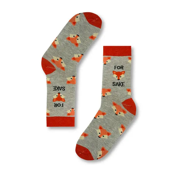 Urban Eccentrics Adult Novelty Fox Socks - Satin & Sox