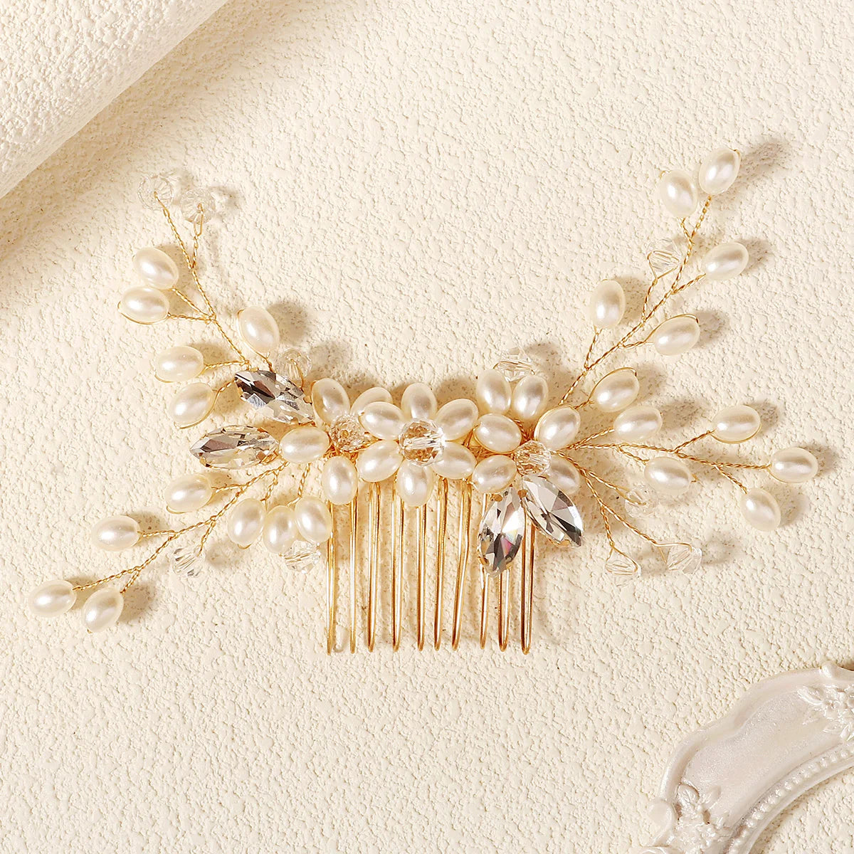 Bridal Pearl Hair Comb Wedding Headpiece