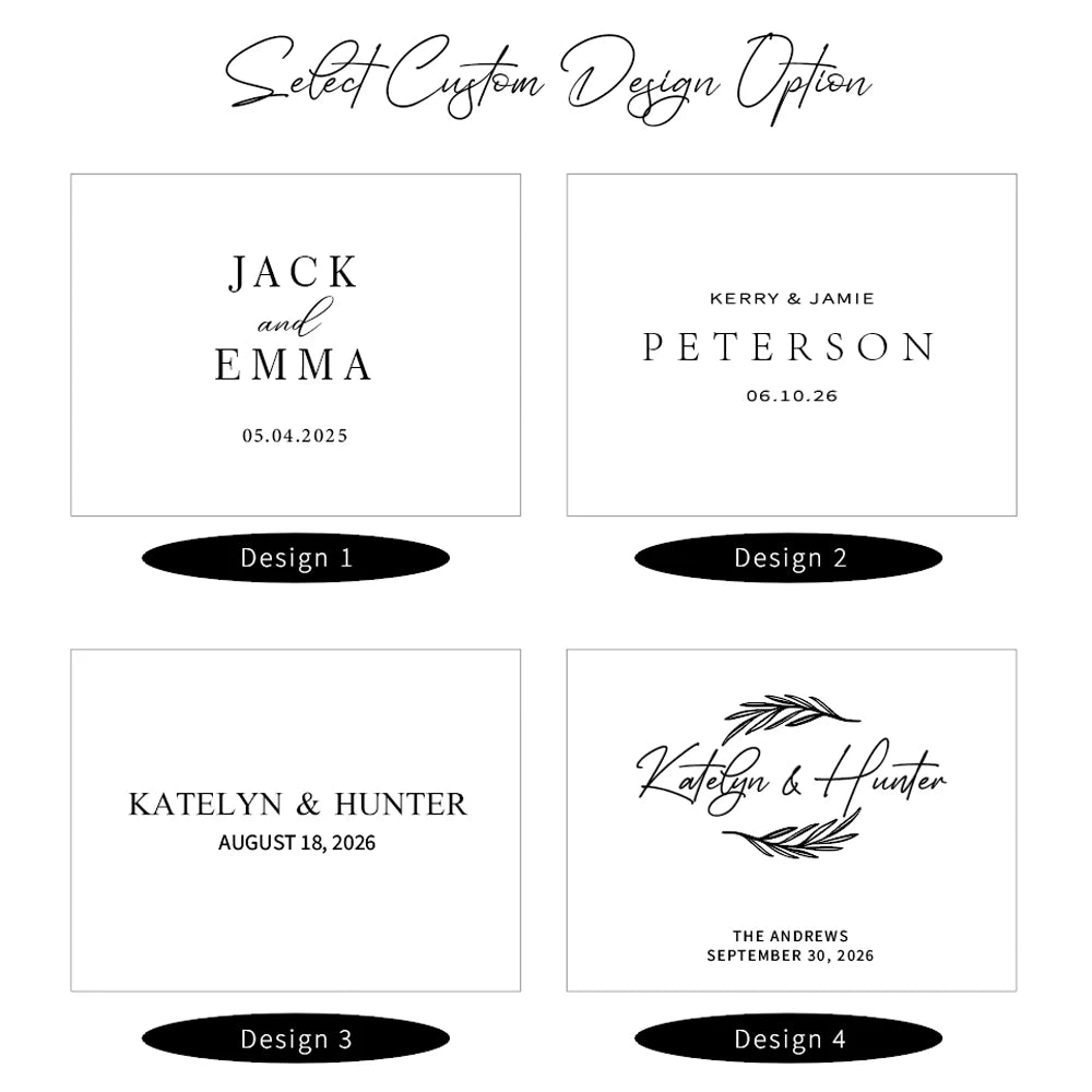 Personalized Mirror Guest Book Silver