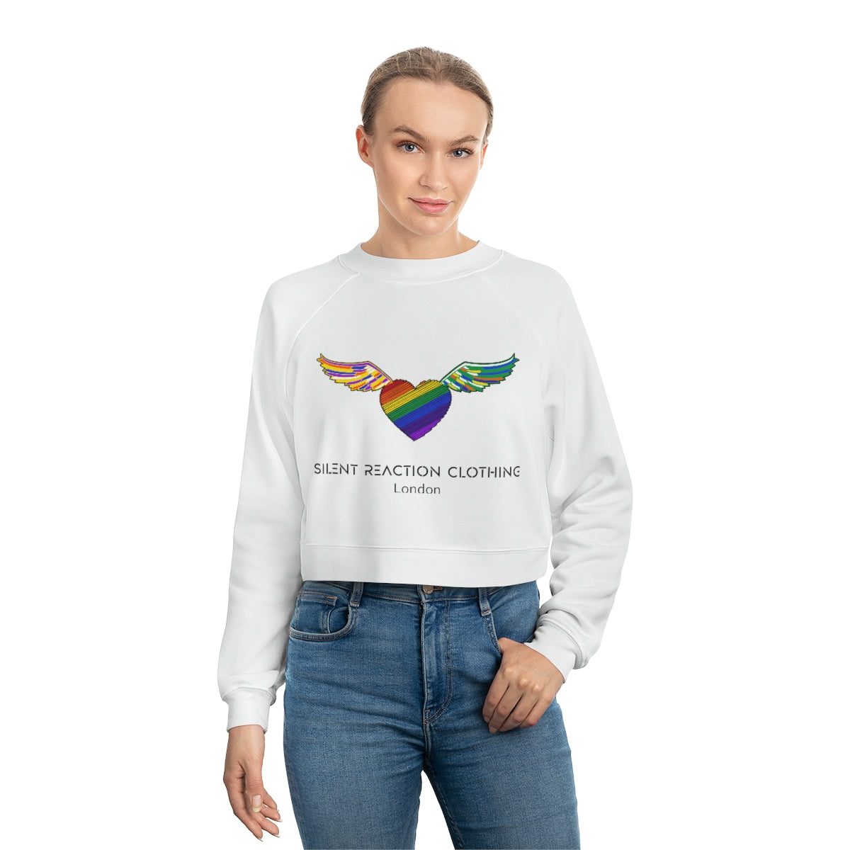 Cropped Angel Pride Sweatshirt - Satin & Sox