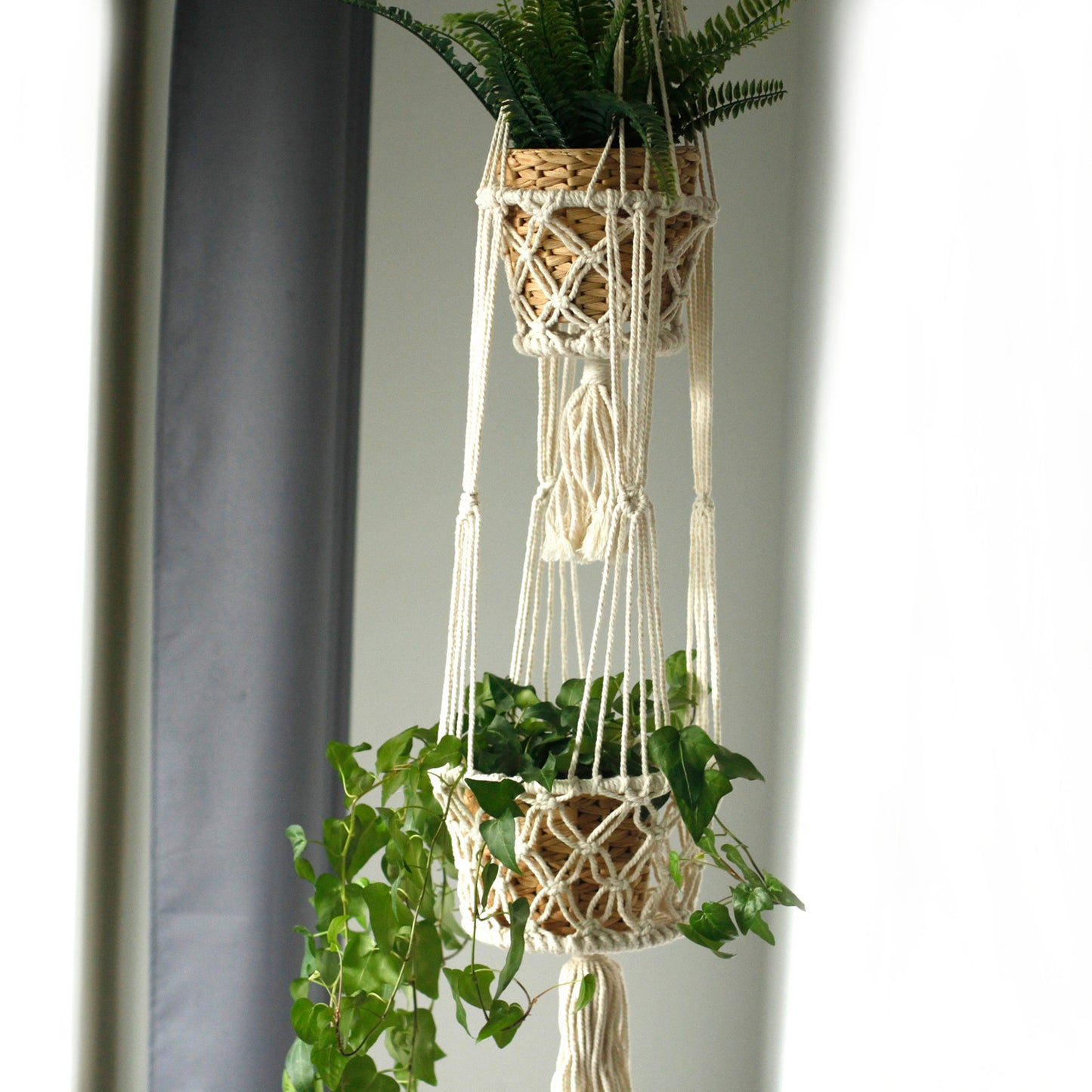 Macramé Hanging Plant Holder - Satin & Sox