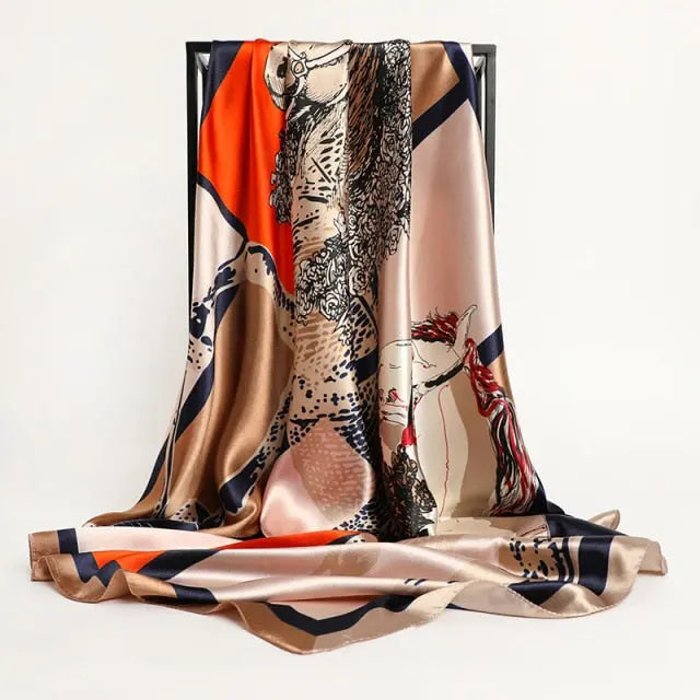 Hemelie Luxury Satin Scarf - Satin & Sox