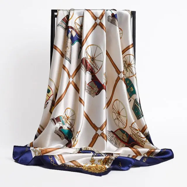 Krizia Luxury Satin Scarf - Satin & Sox