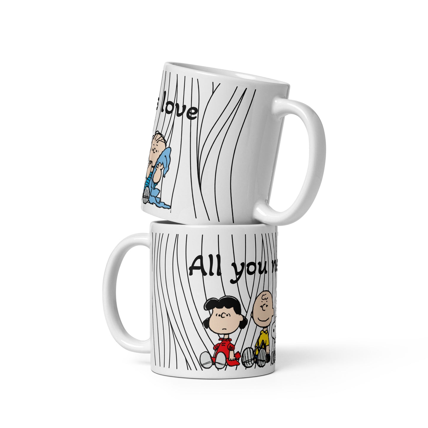 Peanuts Snoopy All You Need Is Love Ceramic Mug - Satin & Sox