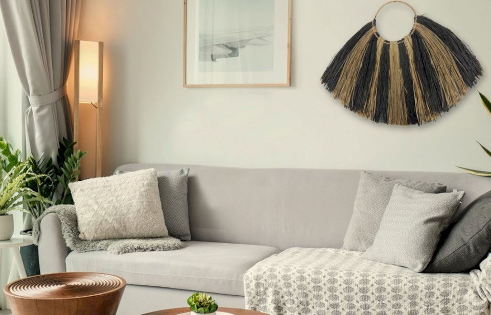 Large Wall Hinging Seagrass Handmade Macrame Art Decor - Satin & Sox