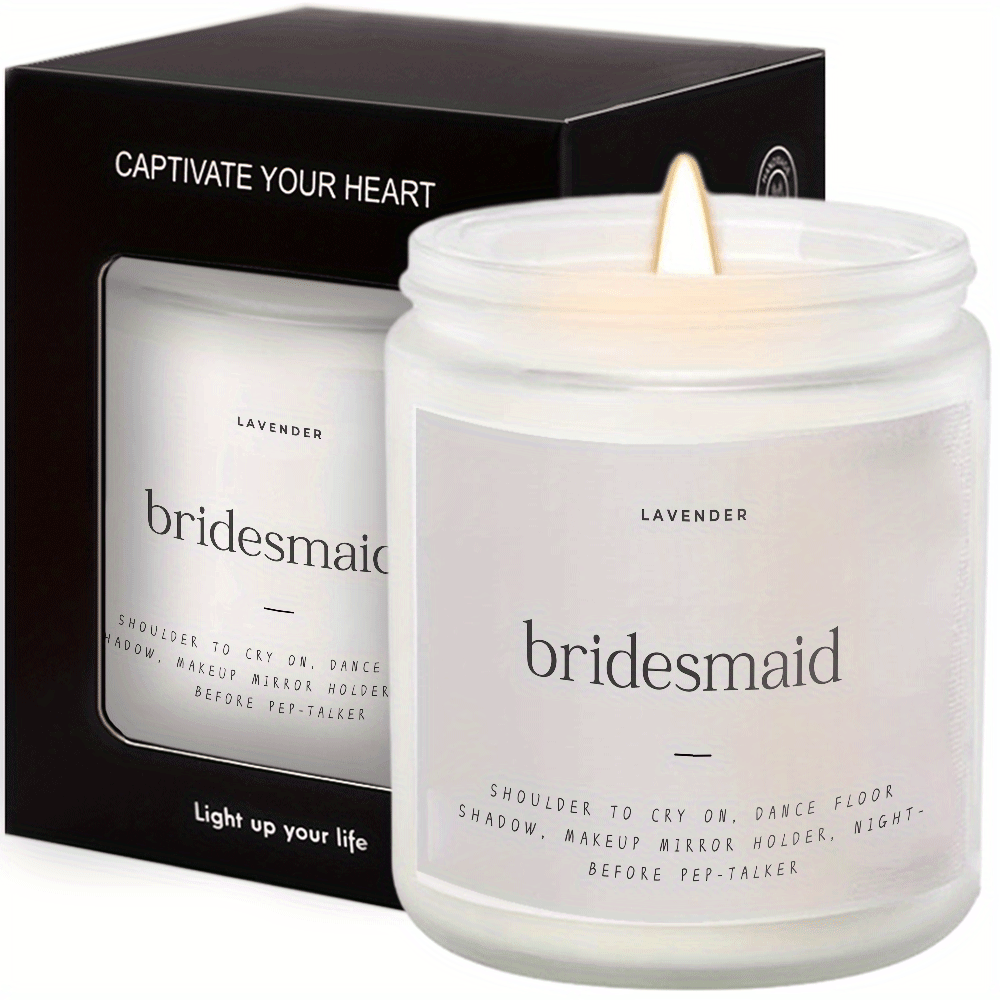 Lavender Soy Candle for Bridesmaids