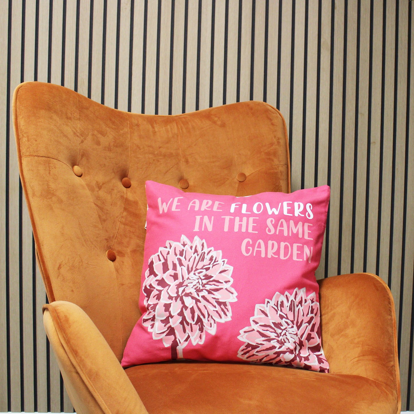 Cotton Cushion Covers 'We are leaves' Set of 3