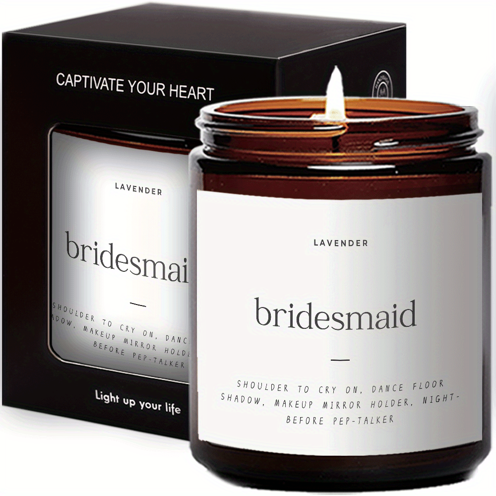 Lavender Soy Candle for Bridesmaids