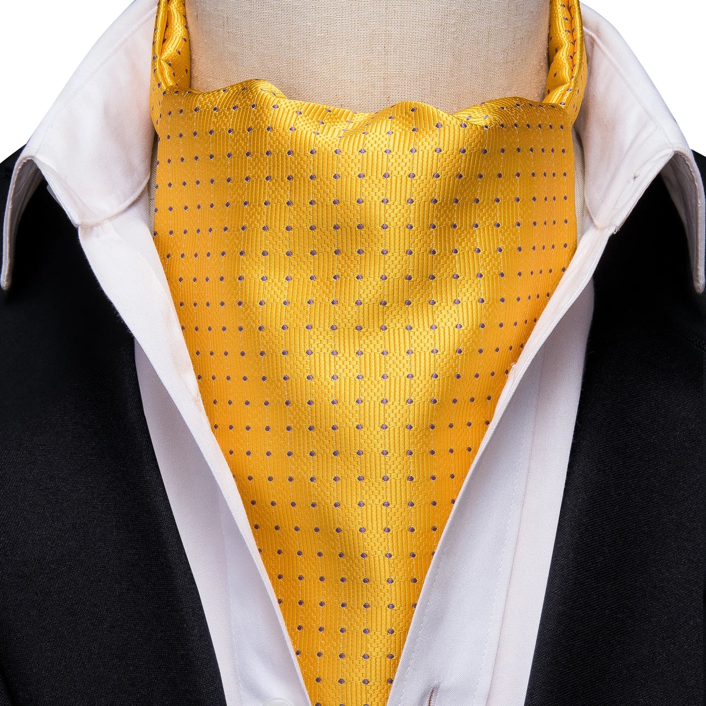 Mens Cravat Pocket Square Cufflinks Set 3pcs
