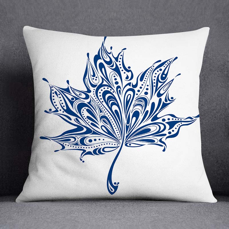 Blue Pattern Navy Cushion Cover