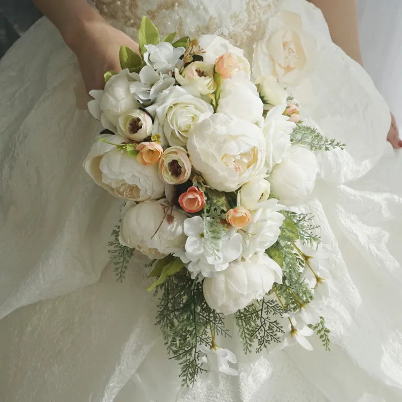 Artificial Waterfall Wedding Bouquet