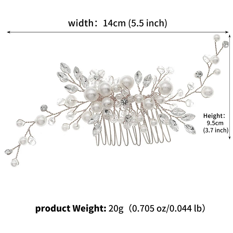 Bridal Pearl Hair Comb Wedding Headpiece