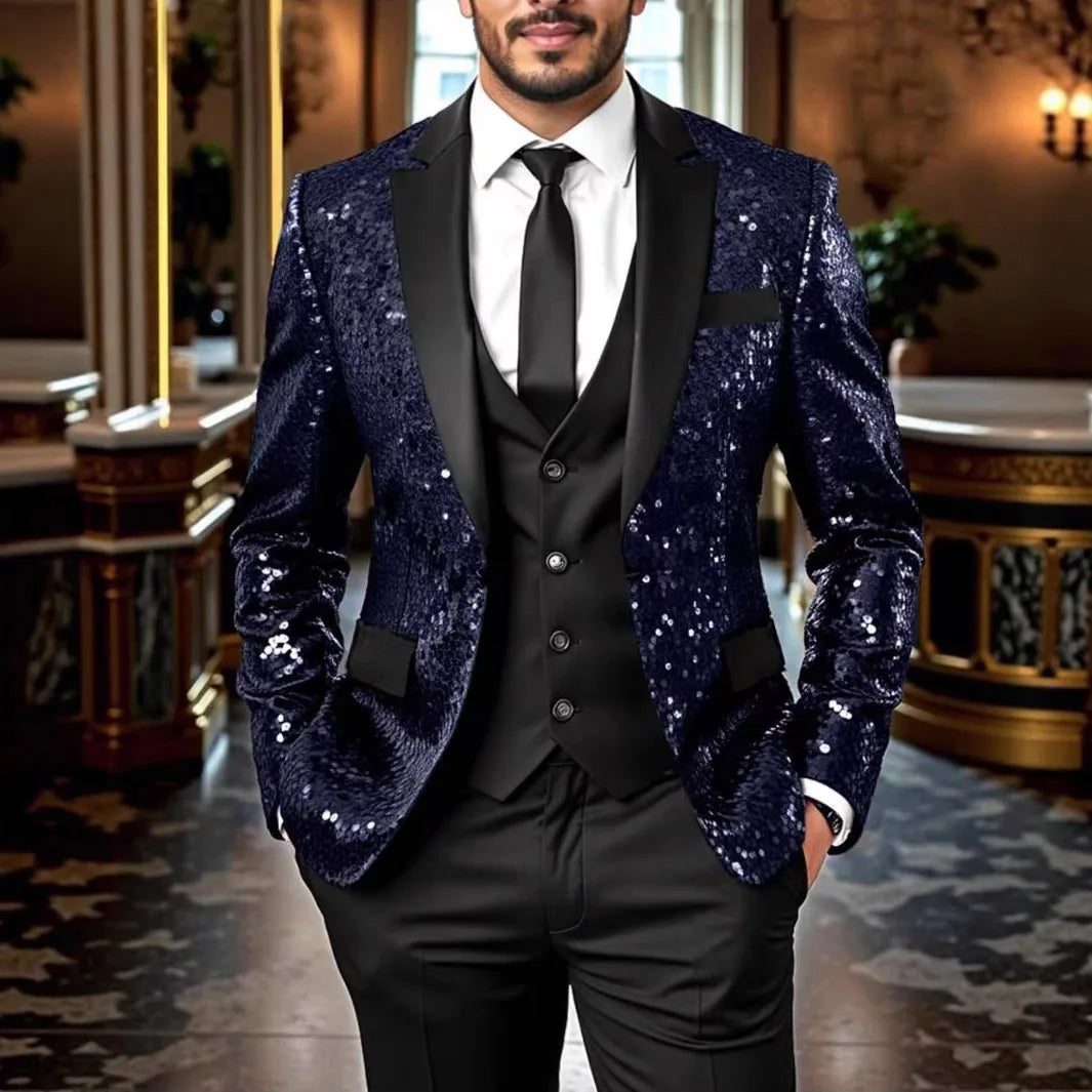 Sequin Tuxedo Jacket for Men -.