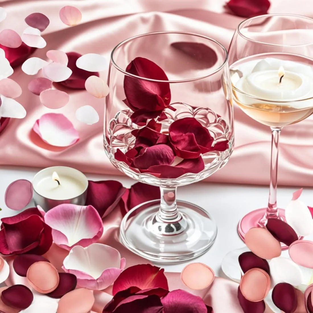 200Pcs Artificial Rose Petals Multi Colours