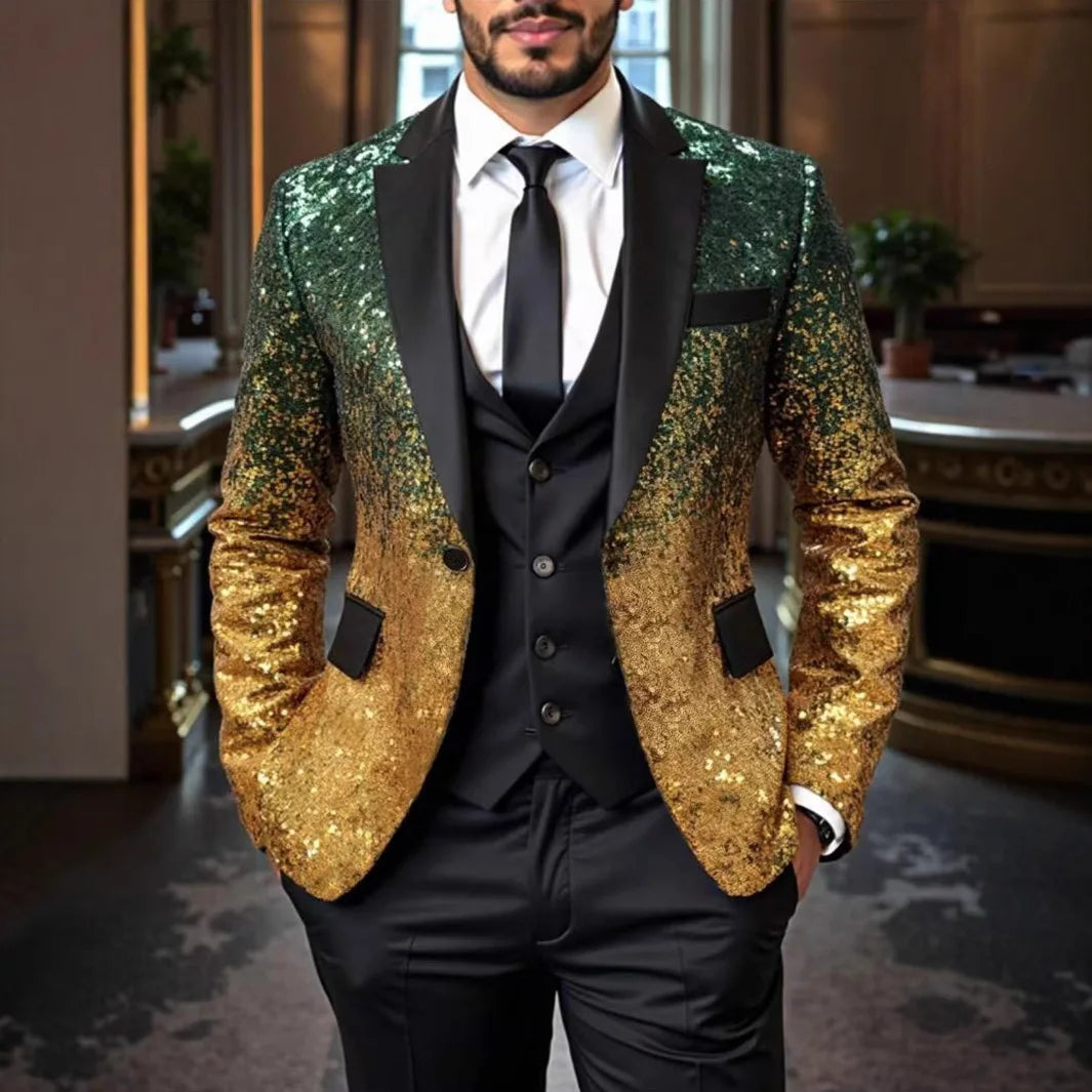 Sequin Tuxedo Jacket for Men -.