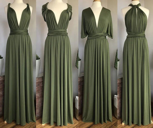 Bridesmaid Dress Floor Length Multiway Wrap Evening Dress