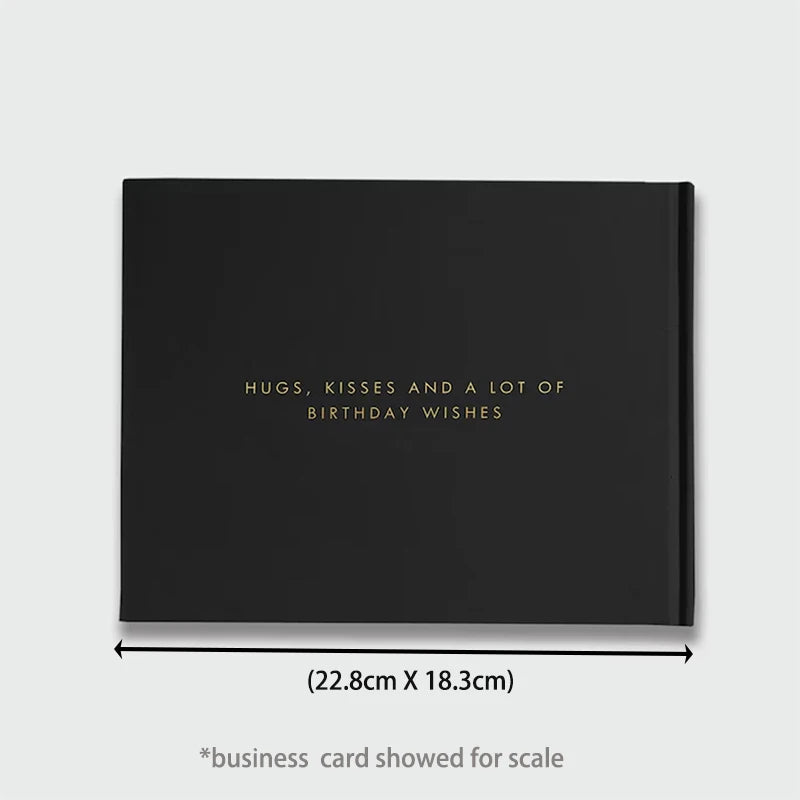 Black Personalized Wedding Guest Book