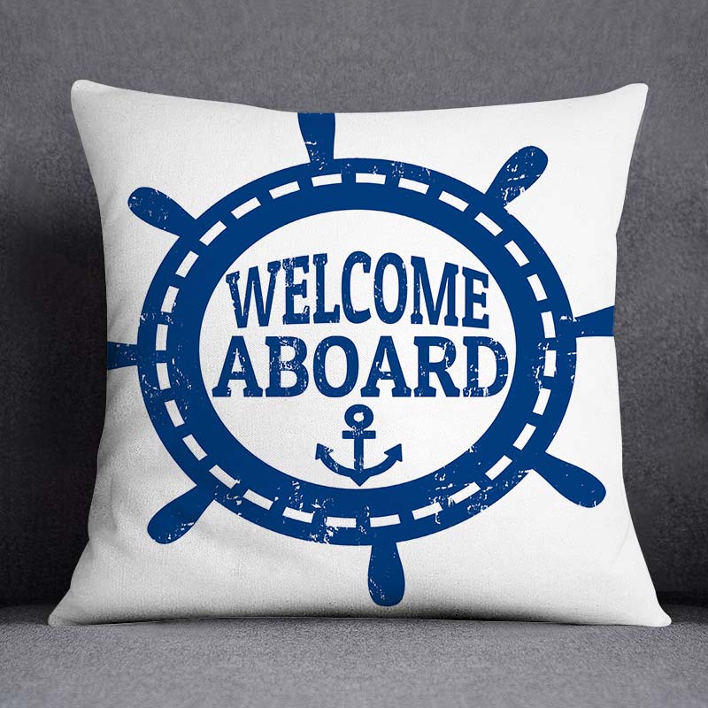 Blue Pattern Navy Cushion Cover