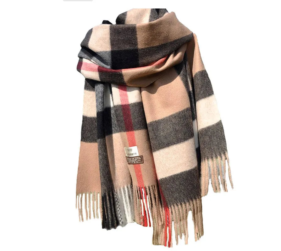 Cashmere Chequered Scarf