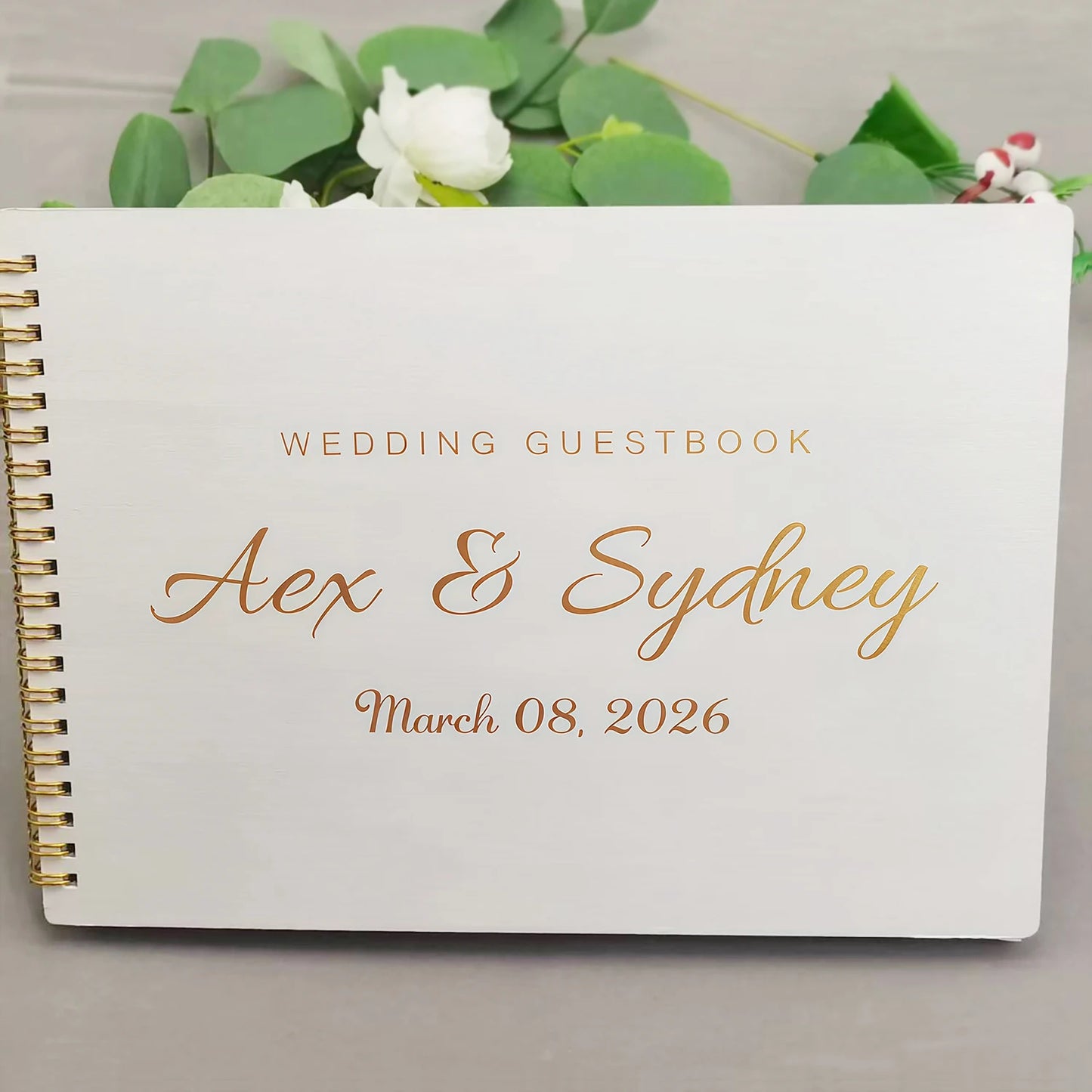 Rustic Wooden Guest Book (Small)