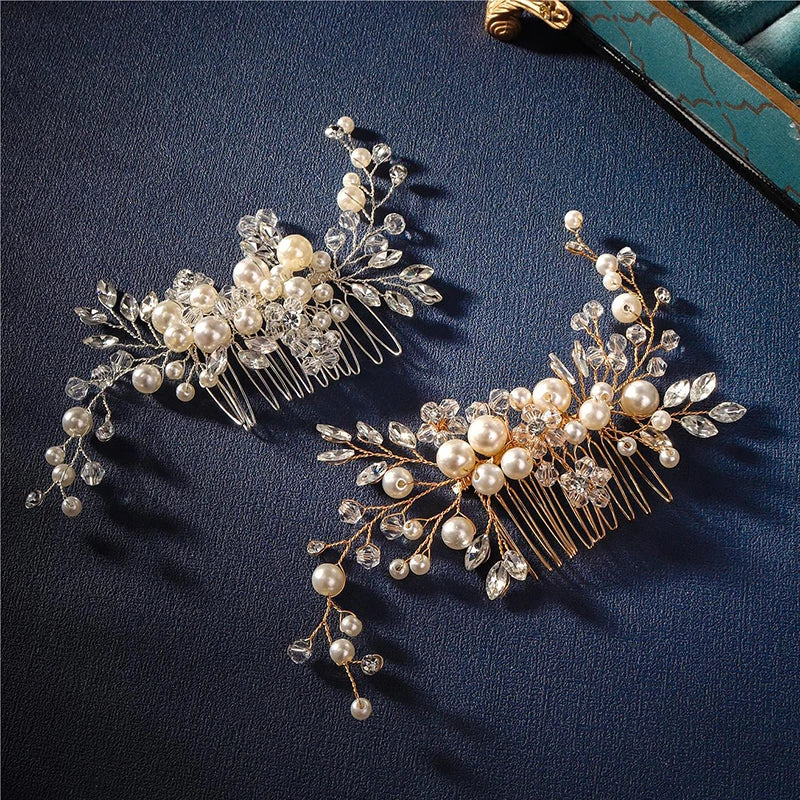 Bridal Pearl Hair Comb Wedding Headpiece