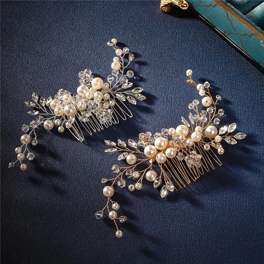 Bridal Pearl Hair Comb Wedding Headpiece