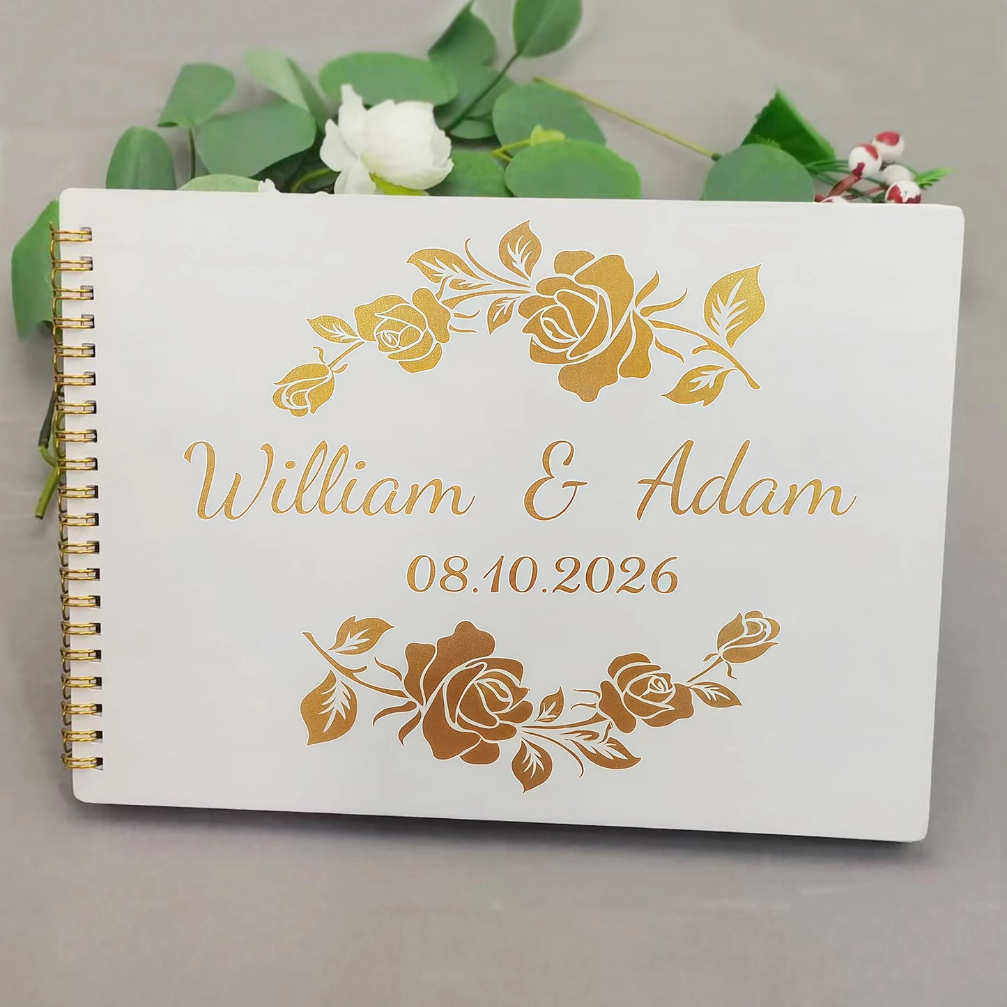 Rustic Wooden Guest Book (Small)