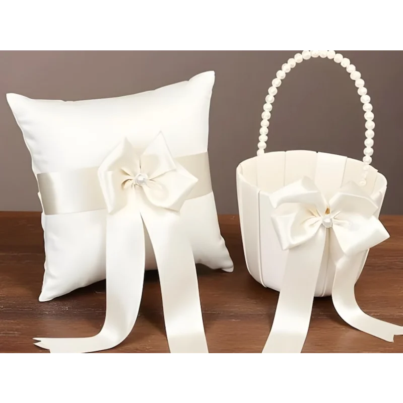 Wedding Ring Pillow and Flower Basket