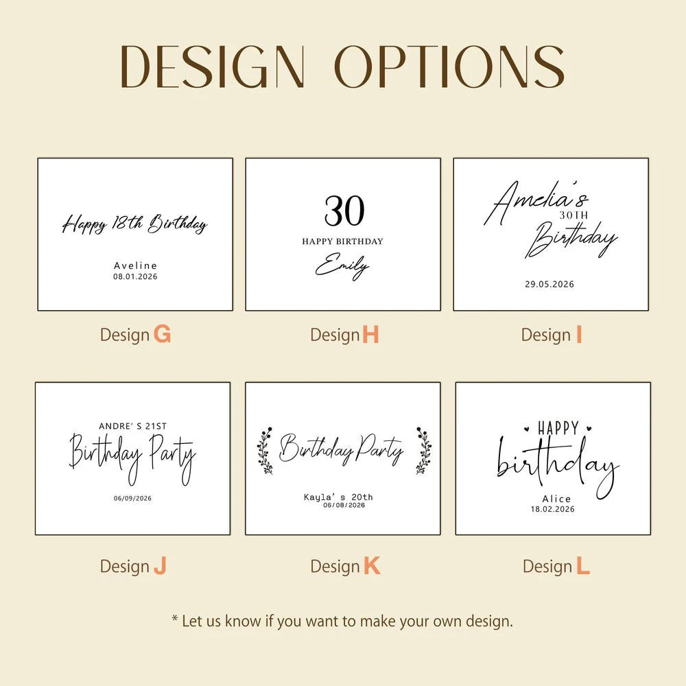 Personalized White/Black Guest Book