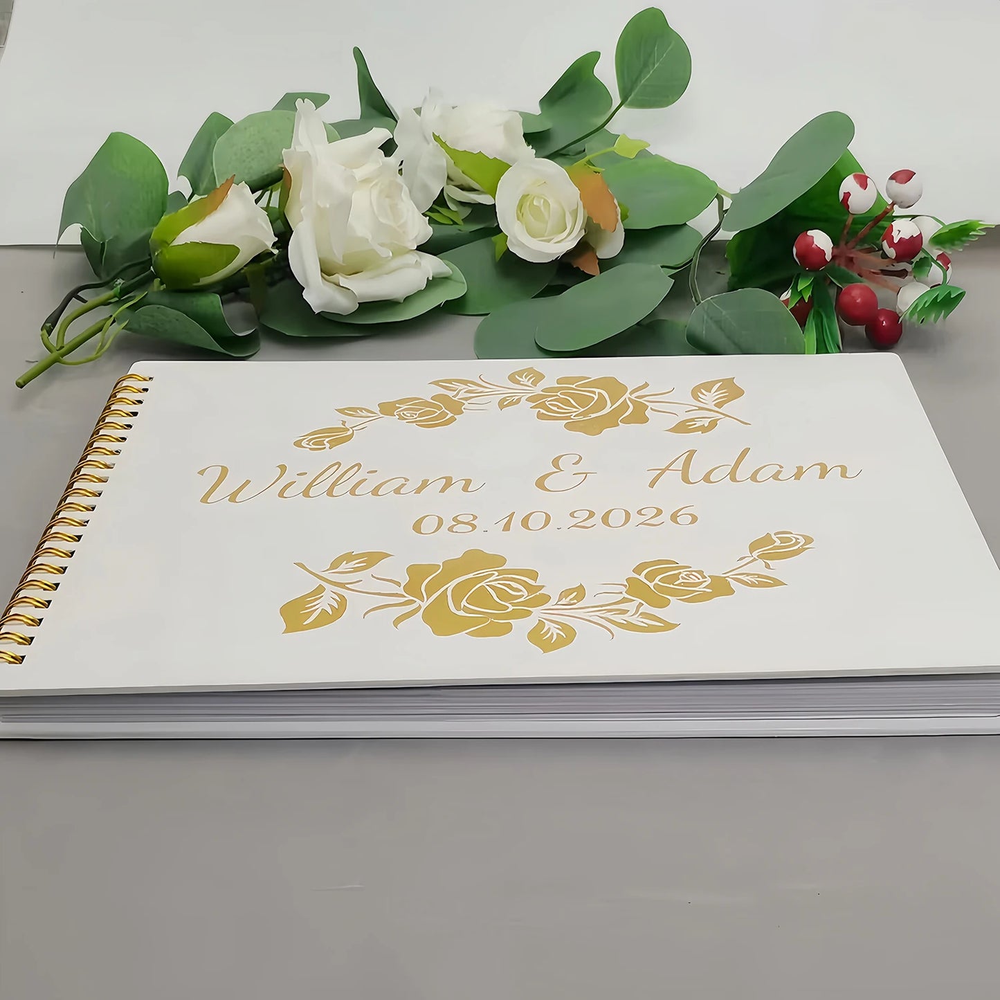 Rustic Wooden Guest Book (Small)