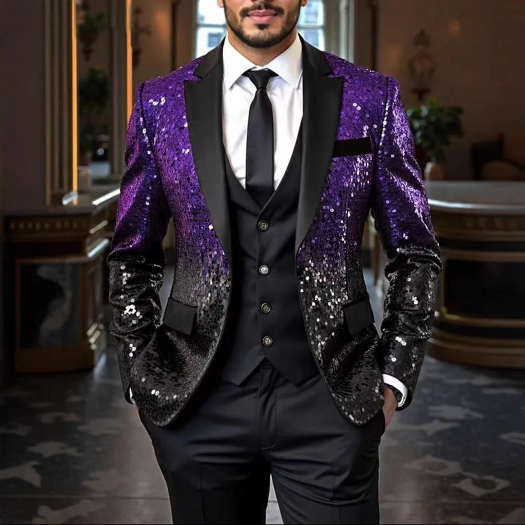 Sequin Tuxedo Jacket for Men -.