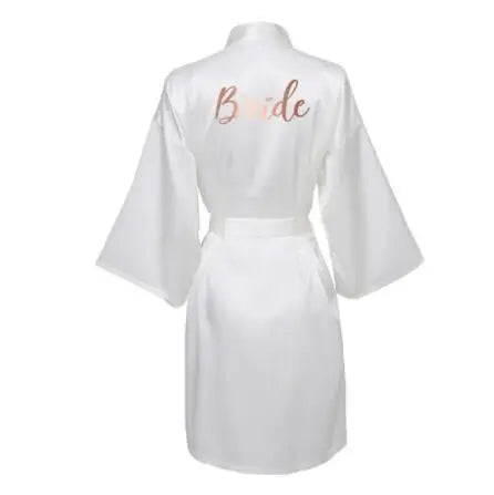 Bridal Party Robes Satin Burgundy