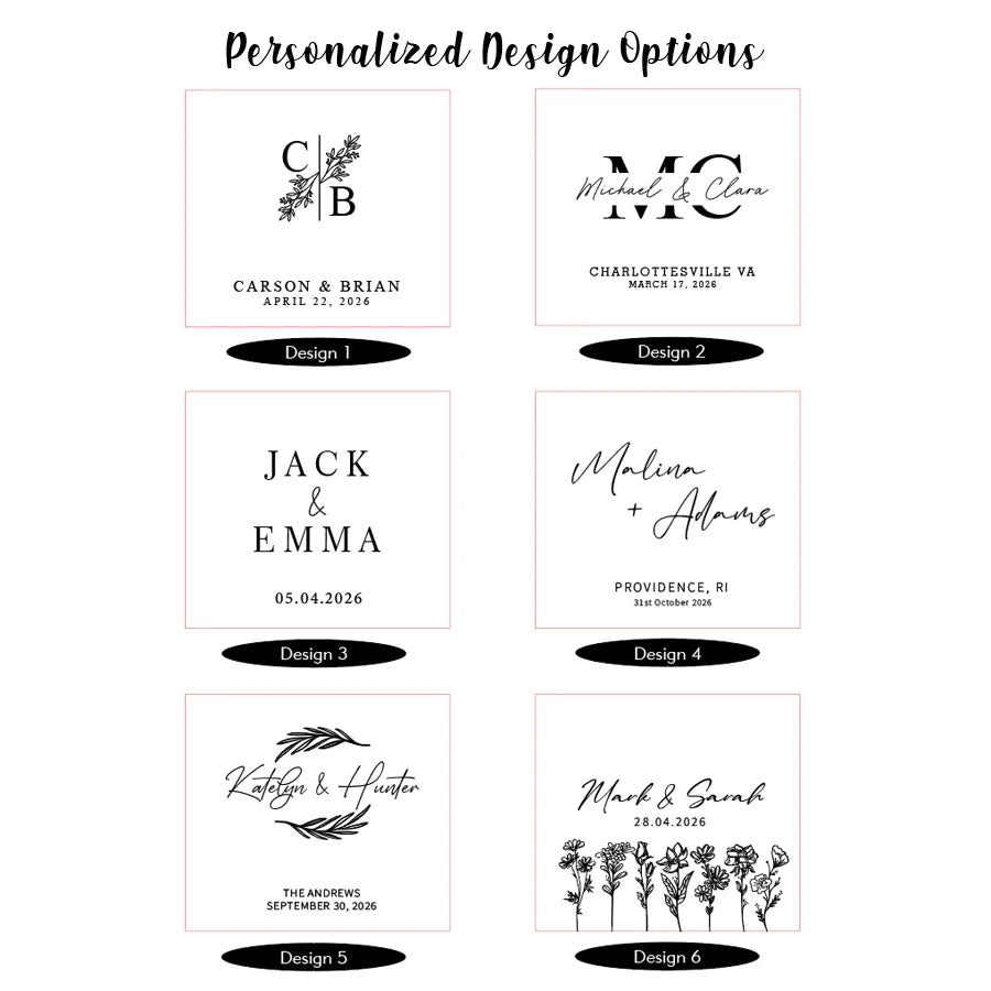 Wooden Guest Book Personalized Wedding Book