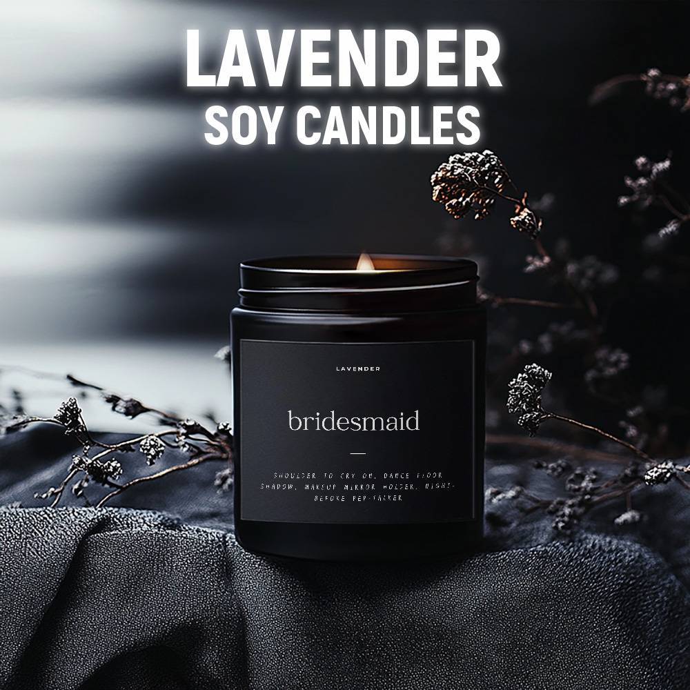 Lavender Soy Candle for Bridesmaids