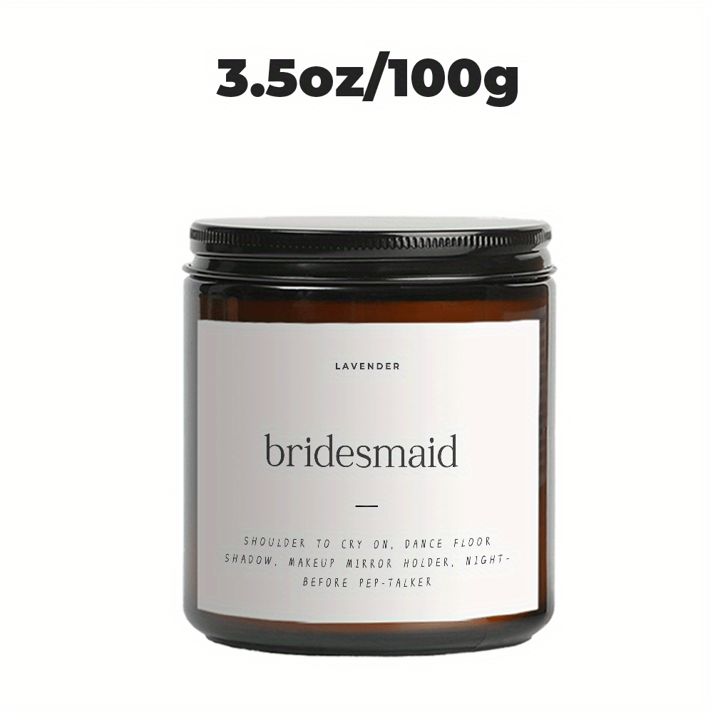 Lavender Soy Candle for Bridesmaids