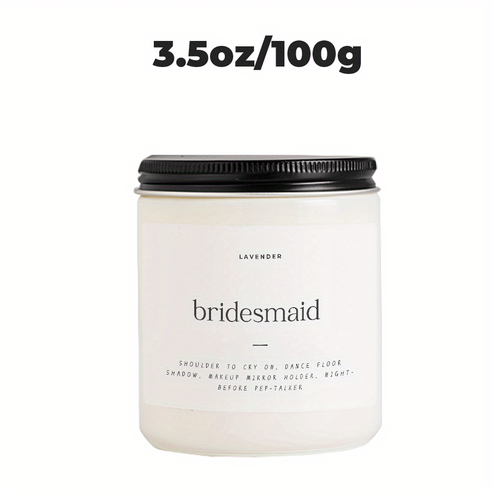 Lavender Soy Candle for Bridesmaids