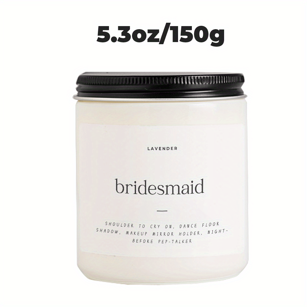 Lavender Soy Candle for Bridesmaids