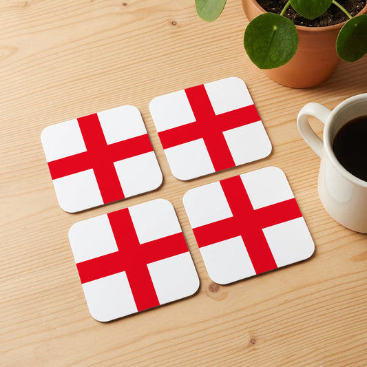 Flag Coasters with Cork Base - Set of 4