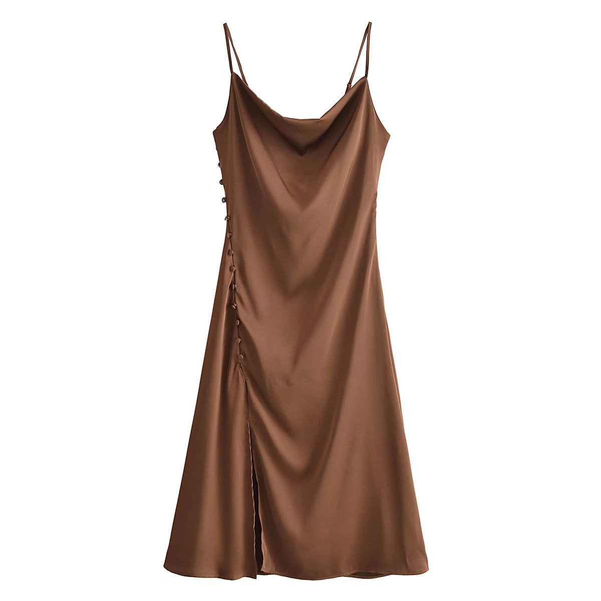 French Silk-Satin Strapless Dress