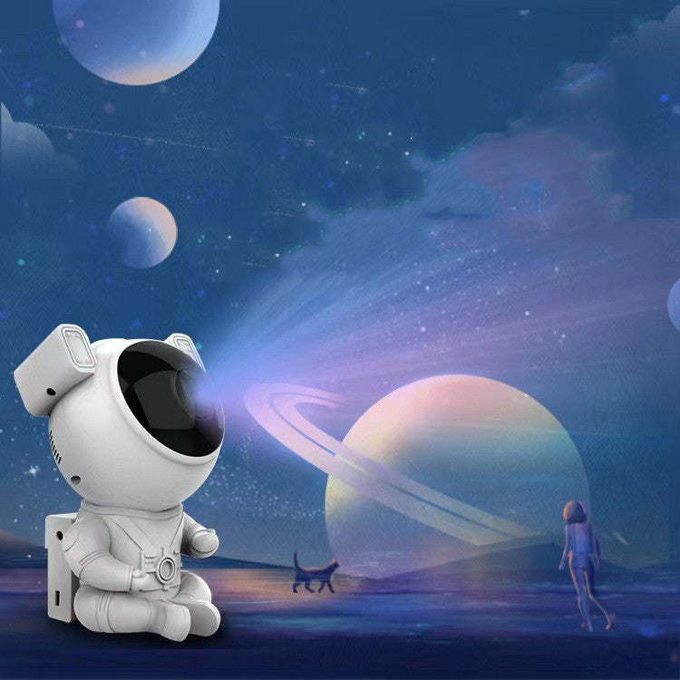 Little Astronaut Star Projector Night Light with Bluetooth Speaker