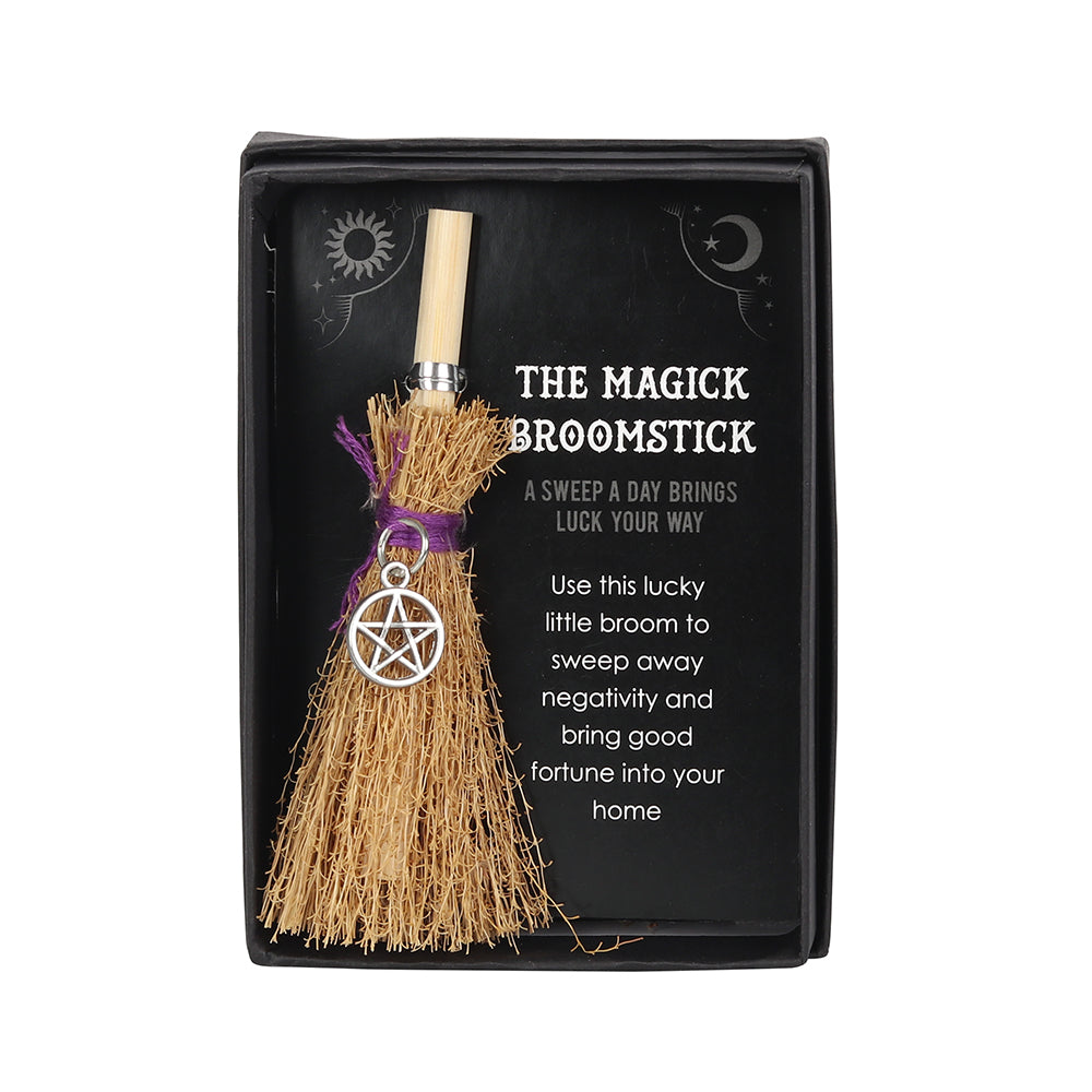 Pentagram Magic Broomstick Charm Gift For the Perfect Halloween Witch