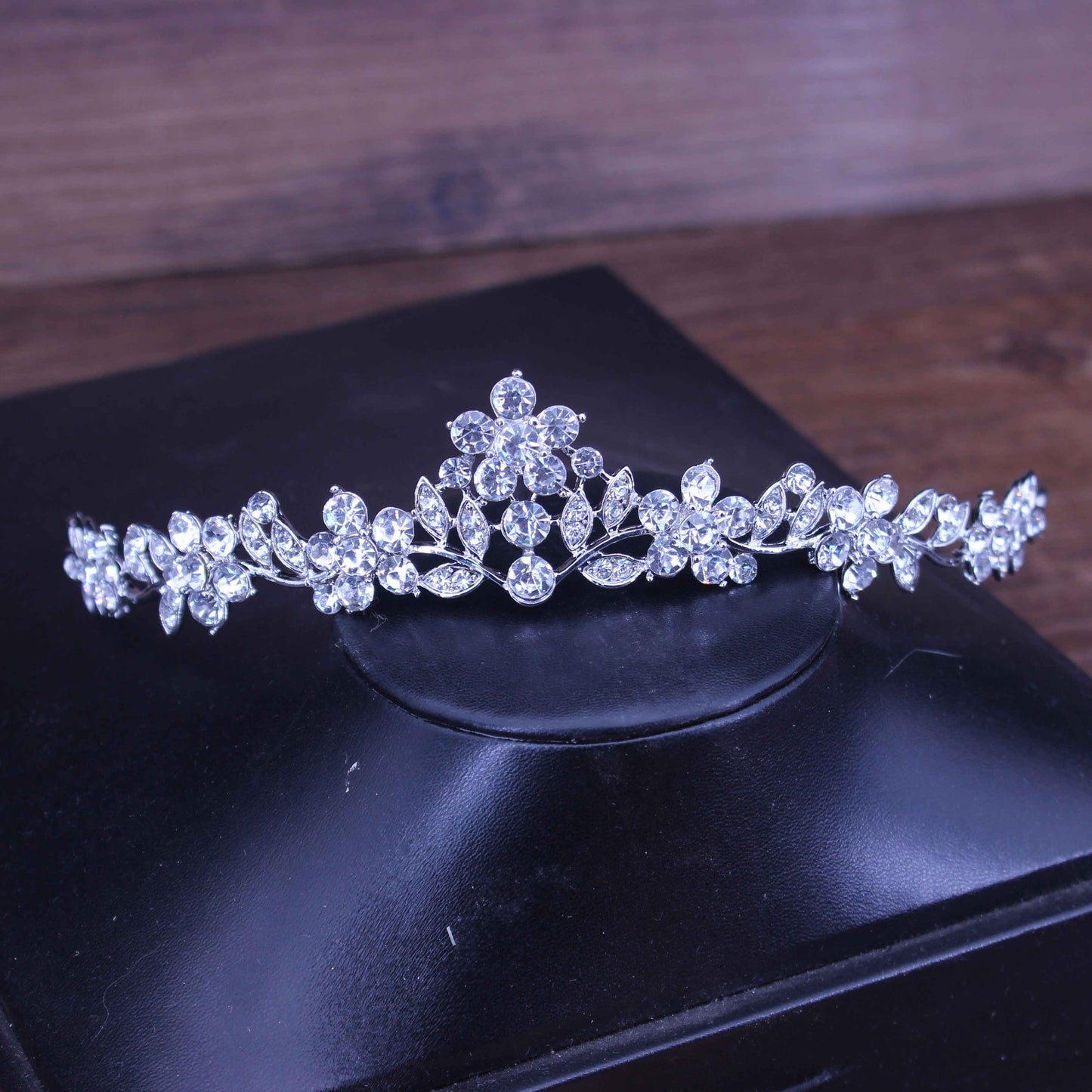 Bridal Tiara with rhinestone crystals