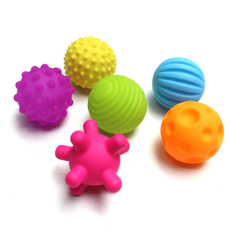 Textured Rubber Ball Sensory Toy Set