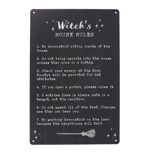 Witches Rules Kitchen Hanging Sign