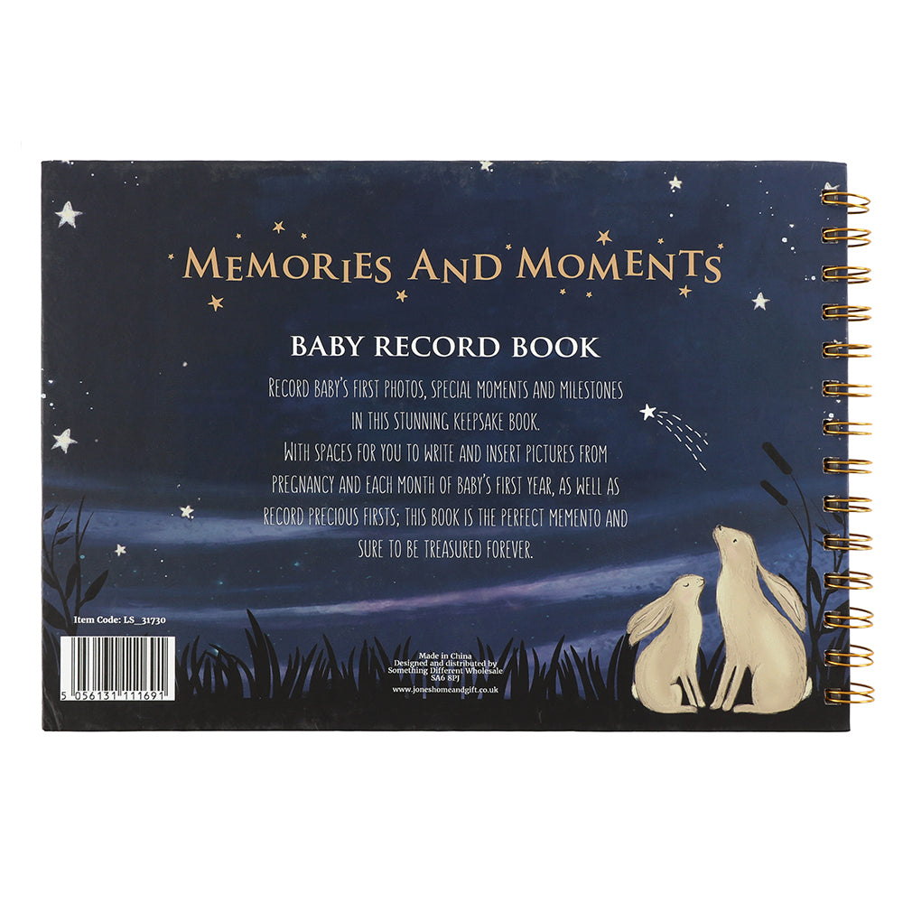 Memories and Moments Baby Milestone Memory Book