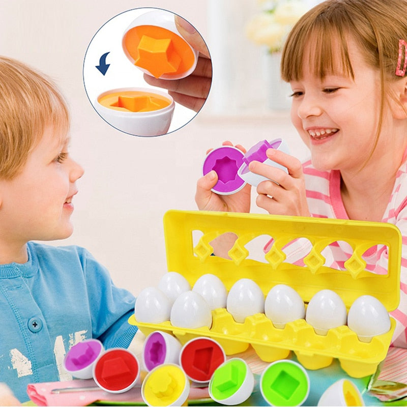 Montessori Egg Puzzle Shape Sorter
