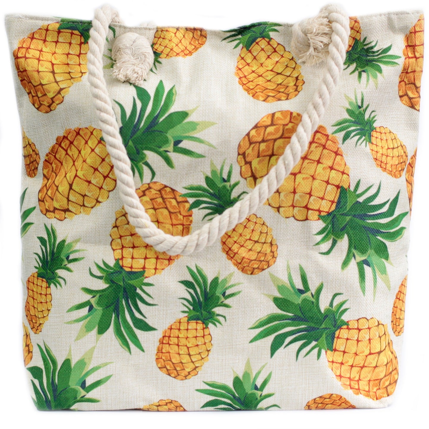 Pineapple Rope Tote Shopping Beach Bag