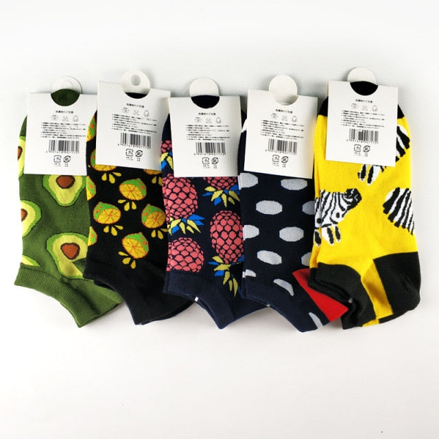 Novelty 5 Pack Adult Trainer Socks