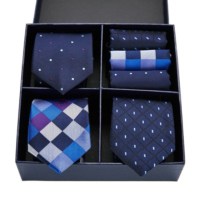 Eddison - Men's Neck Tie and Hanky Gift Box